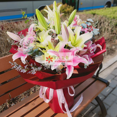 衡阳8支多头百合，万事如意喜上加喜